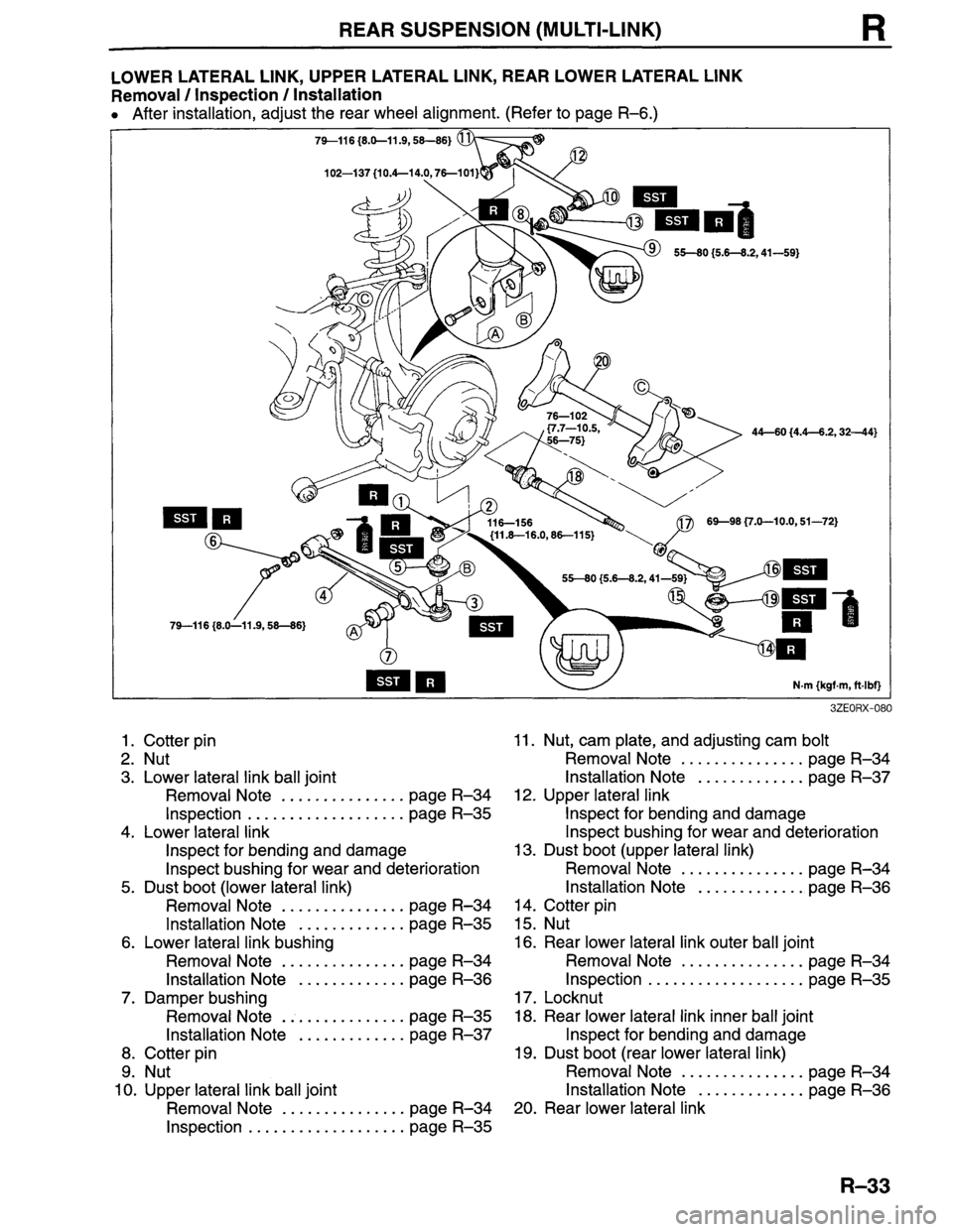 MAZDA MILLENIA 1996  Workshop Manual 