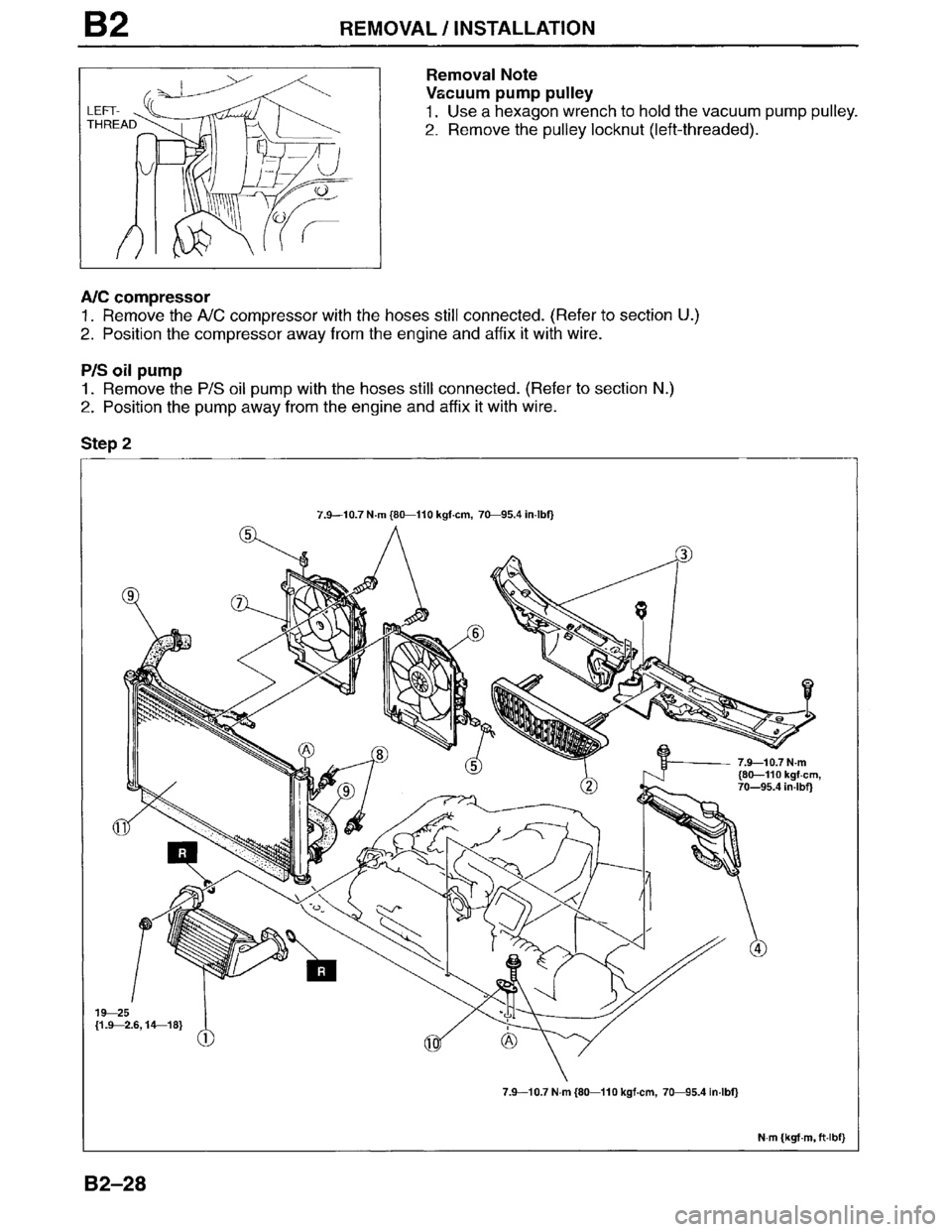 MAZDA MILLENIA 1996  Workshop Manual 