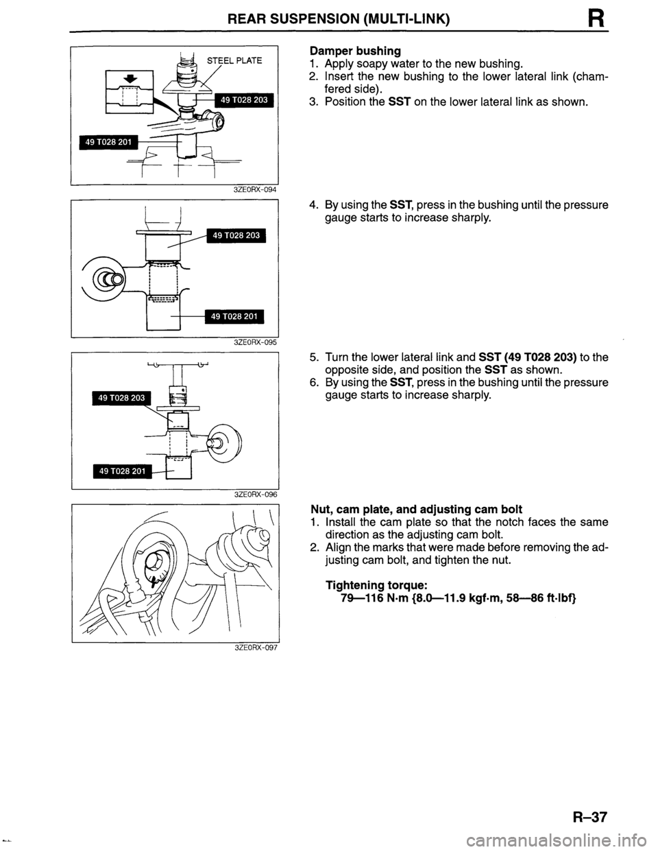 MAZDA MILLENIA 1996  Workshop Manual 