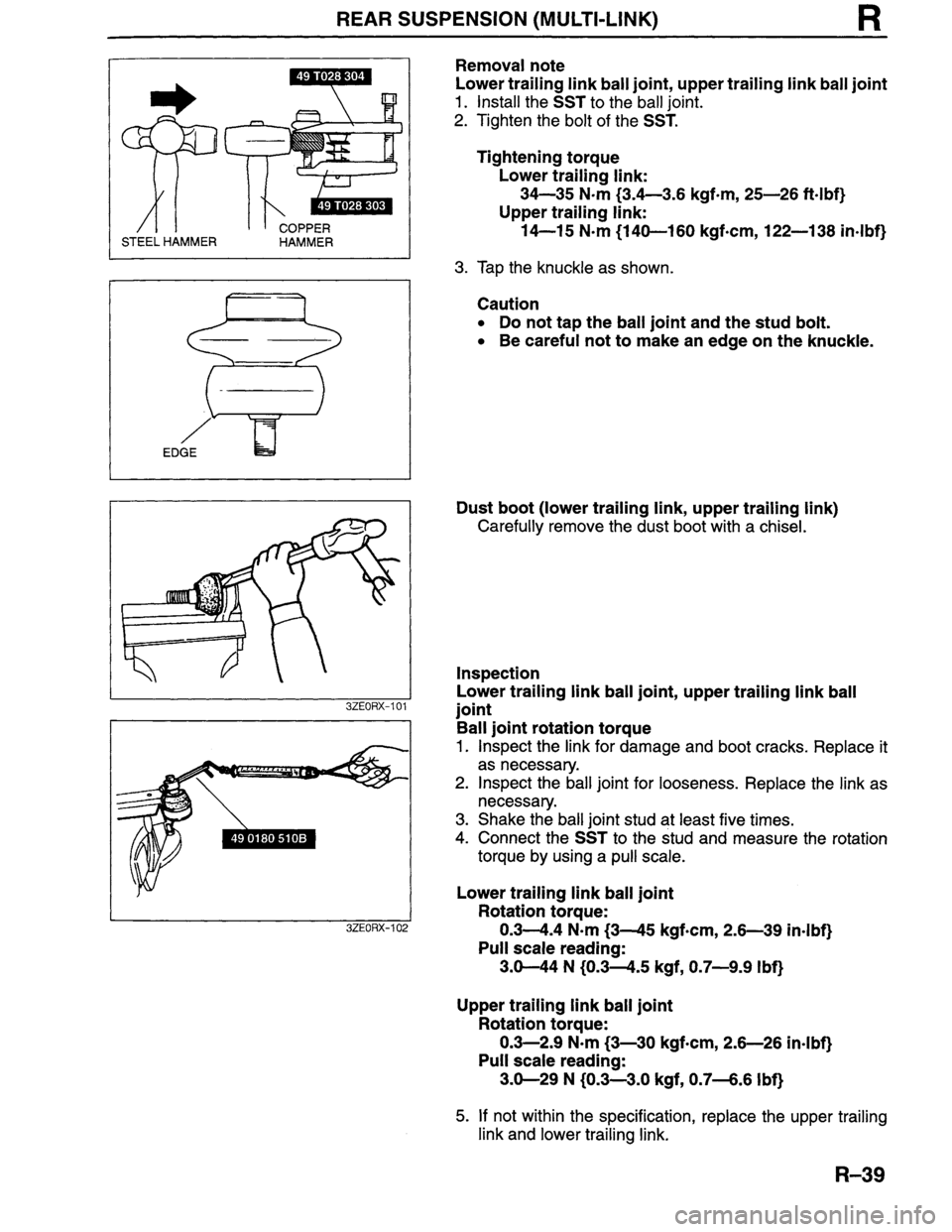 MAZDA MILLENIA 1996  Workshop Manual 