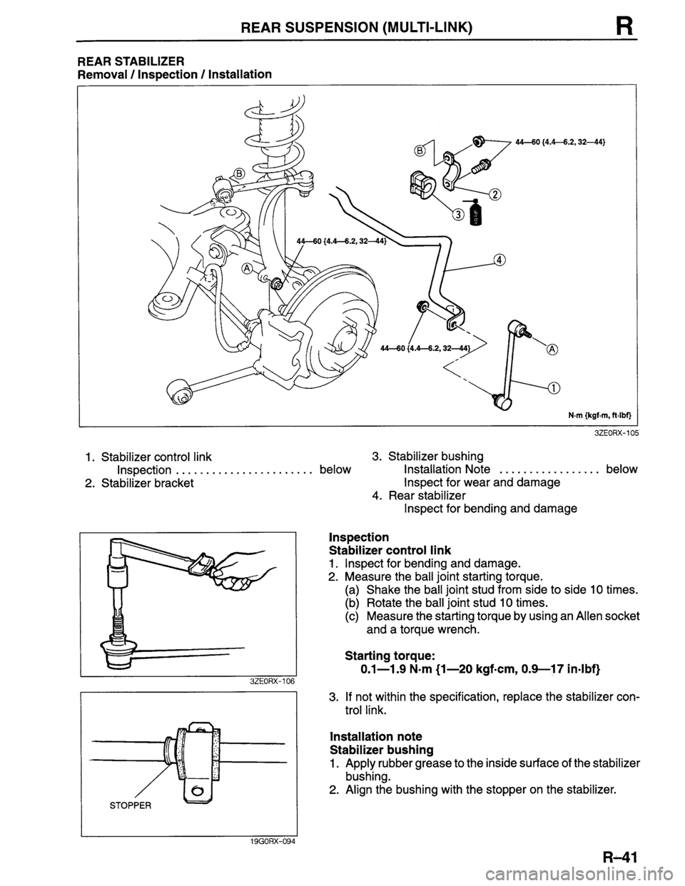 MAZDA MILLENIA 1996  Workshop Manual 