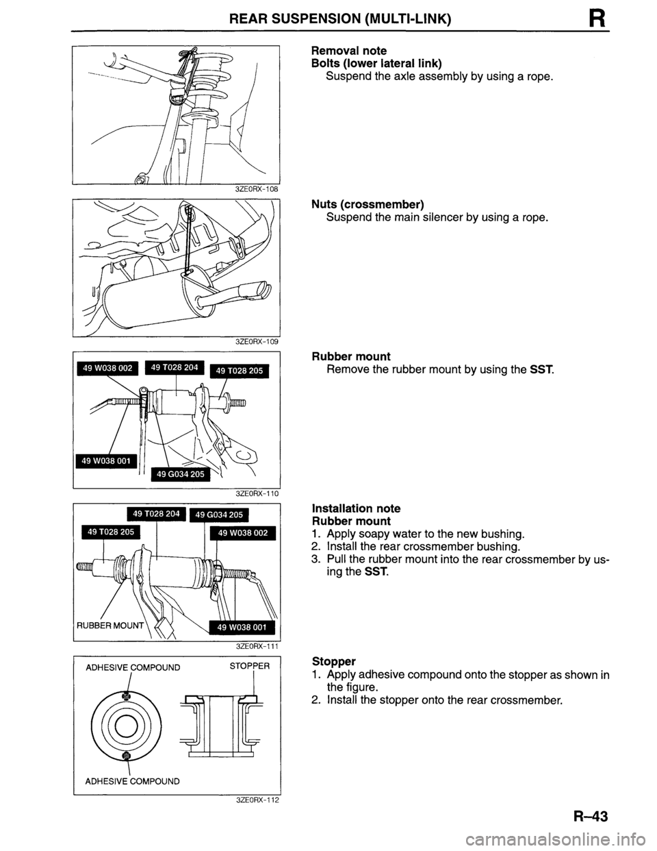 MAZDA MILLENIA 1996  Workshop Manual 