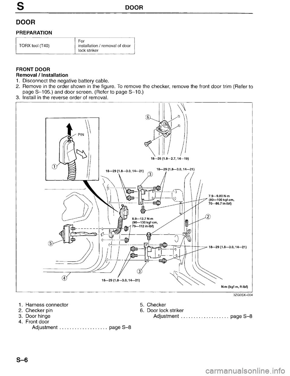 MAZDA MILLENIA 1996  Workshop Manual 