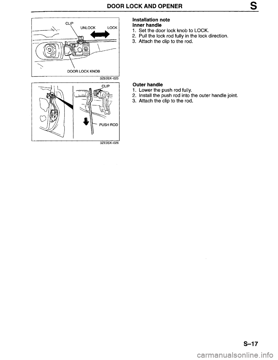 MAZDA MILLENIA 1996  Workshop Manual 