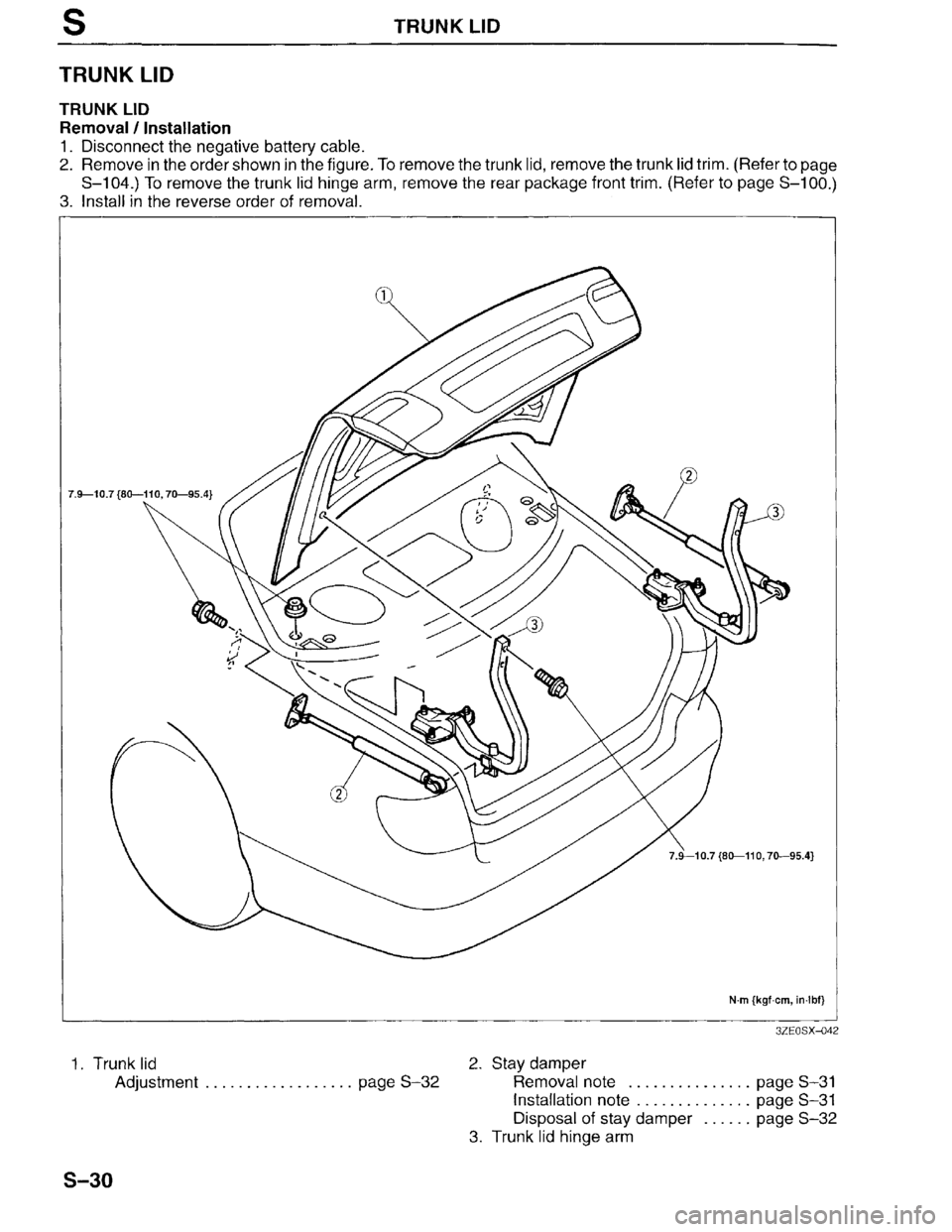 MAZDA MILLENIA 1996  Workshop Manual 