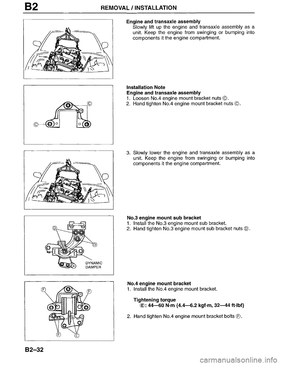 MAZDA MILLENIA 1996  Workshop Manual 
