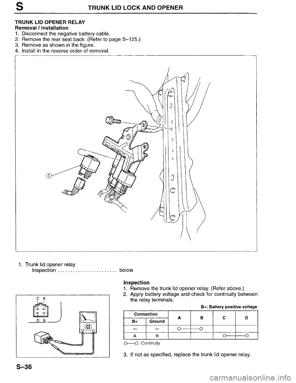 MAZDA MILLENIA 1996  Workshop Manual 