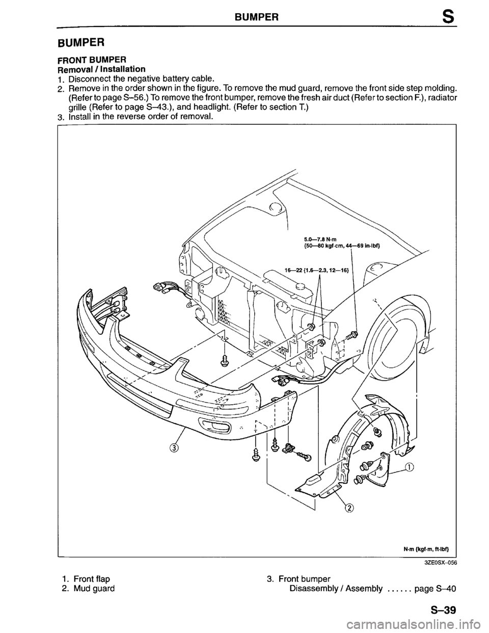 MAZDA MILLENIA 1996  Workshop Manual 