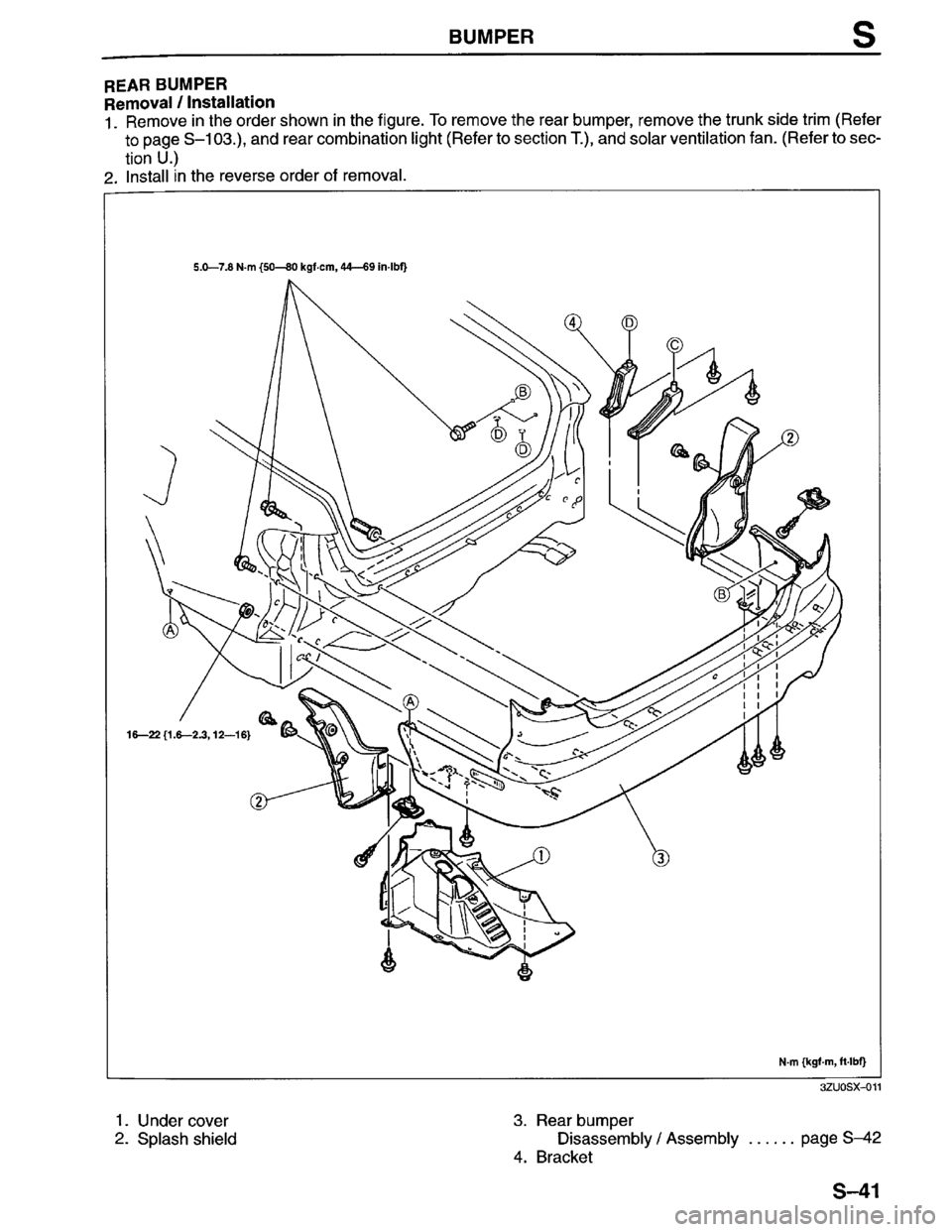 MAZDA MILLENIA 1996  Workshop Manual 