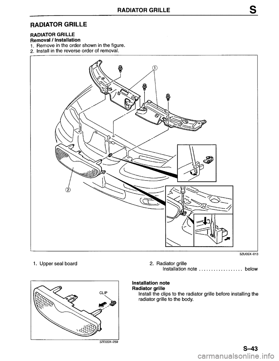 MAZDA MILLENIA 1996  Workshop Manual 