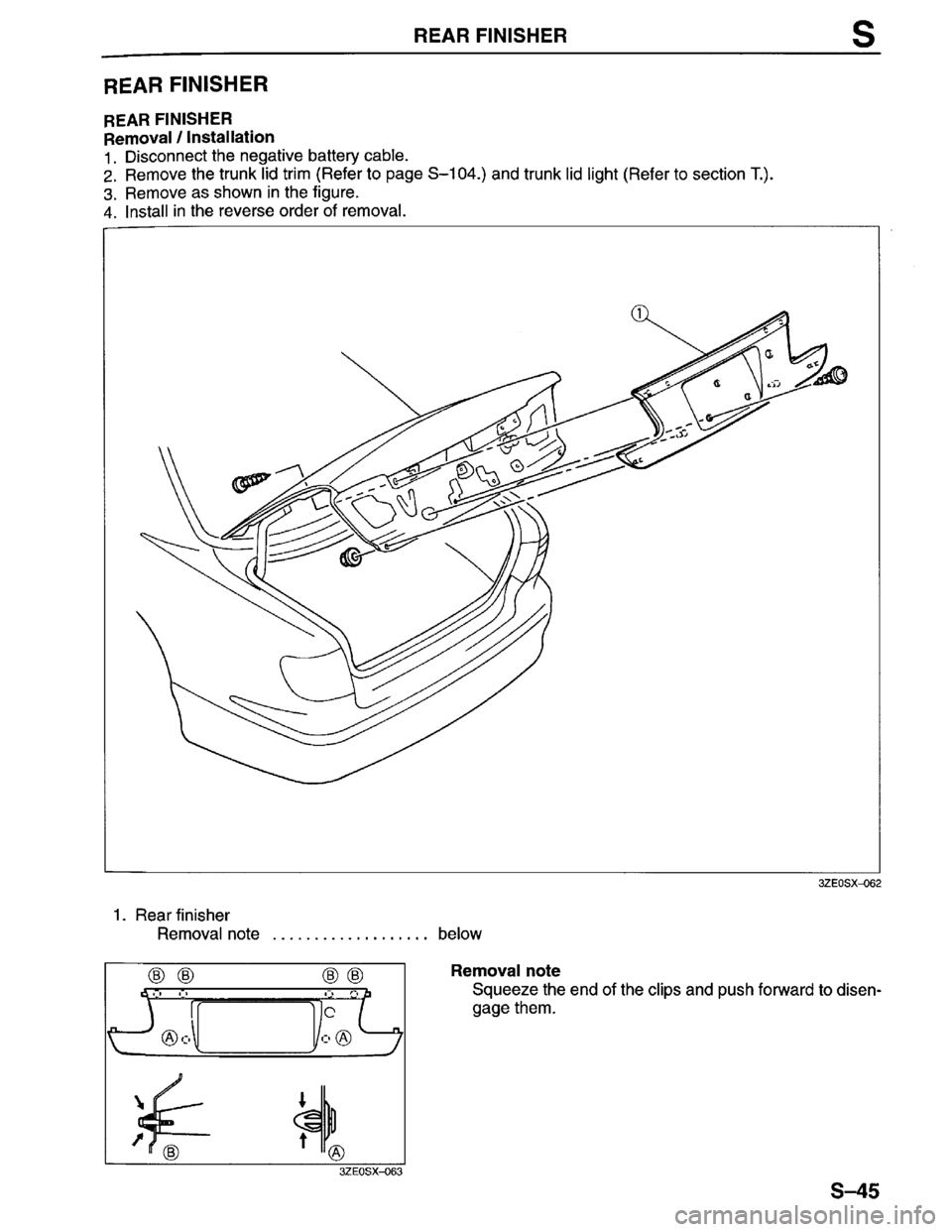 MAZDA MILLENIA 1996  Workshop Manual 