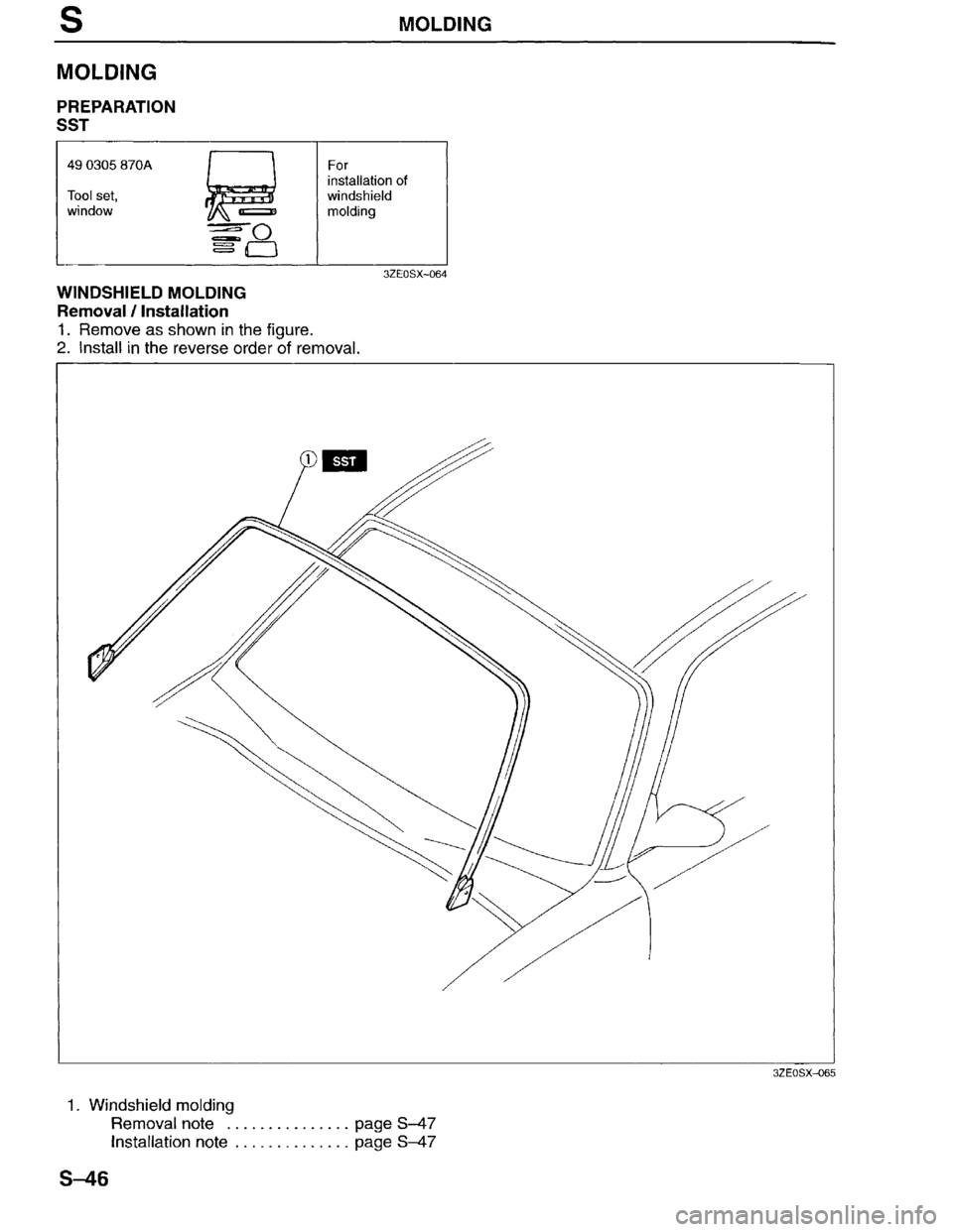 MAZDA MILLENIA 1996  Workshop Manual 