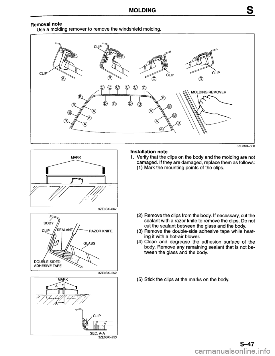 MAZDA MILLENIA 1996  Workshop Manual 