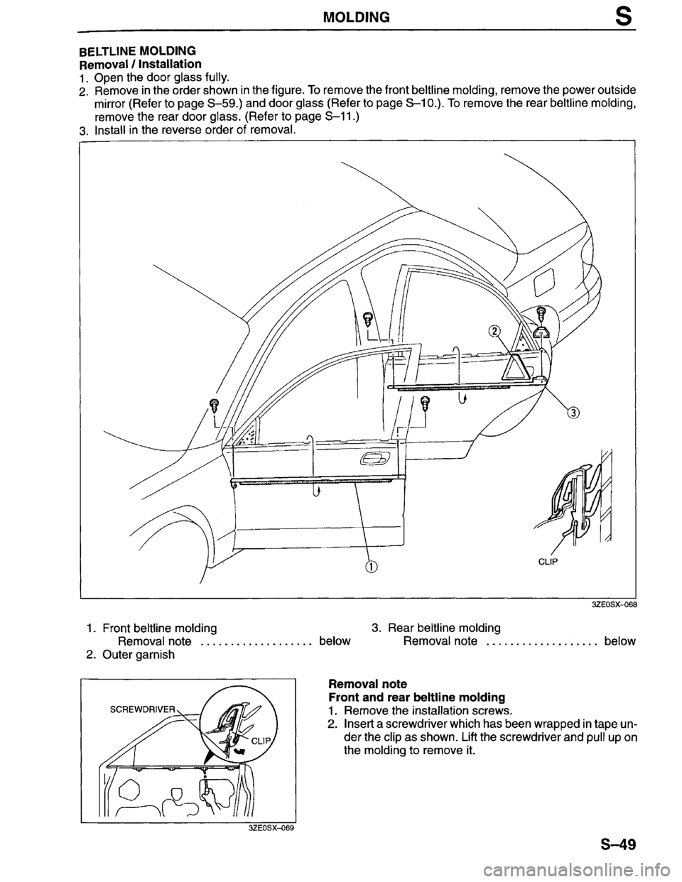 MAZDA MILLENIA 1996  Workshop Manual 
