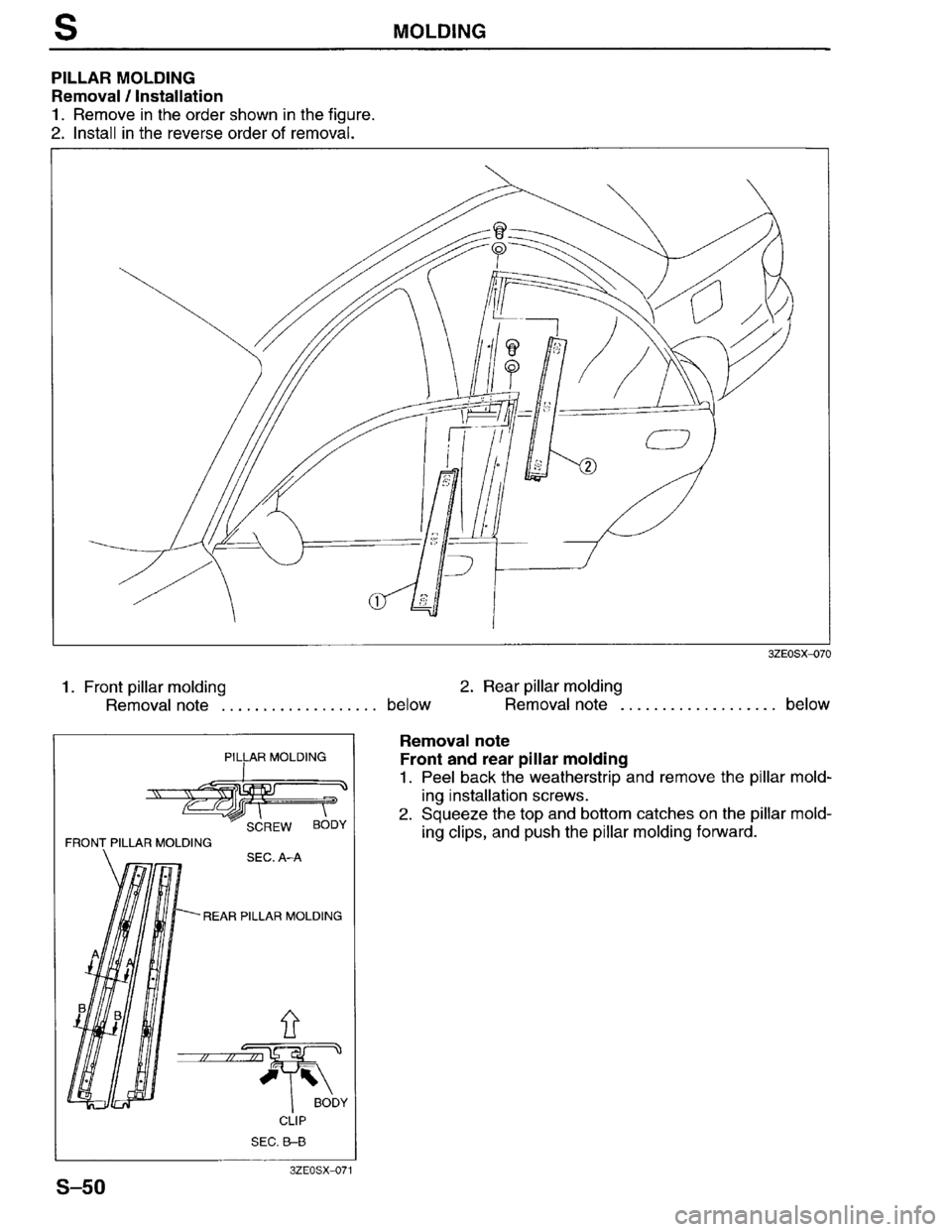 MAZDA MILLENIA 1996  Workshop Manual 
