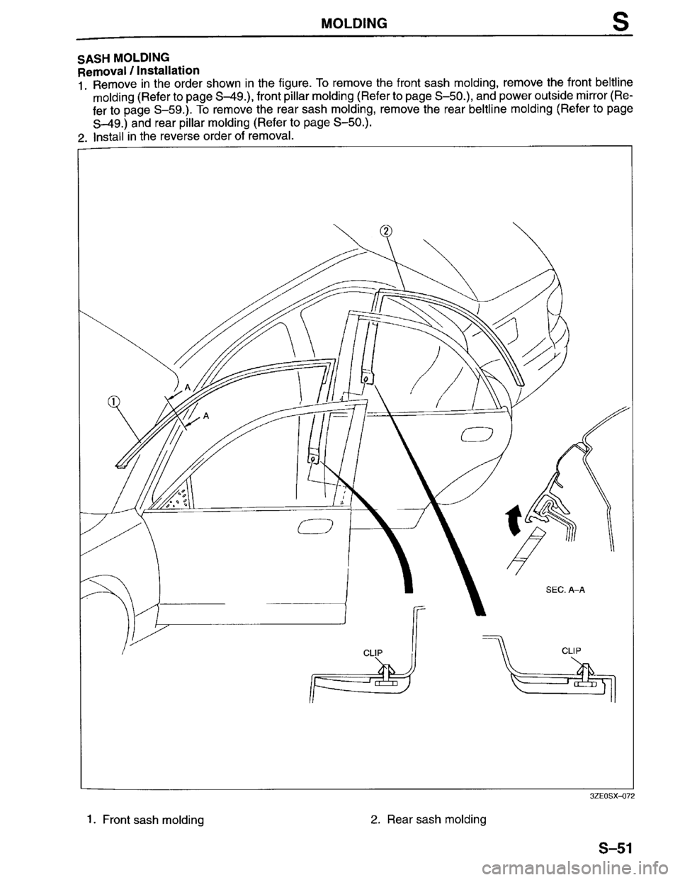 MAZDA MILLENIA 1996  Workshop Manual 