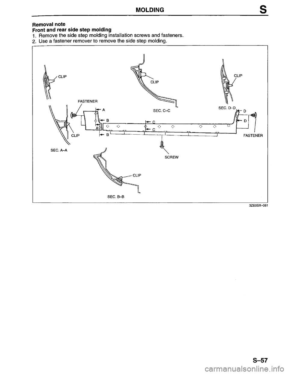 MAZDA MILLENIA 1996  Workshop Manual 