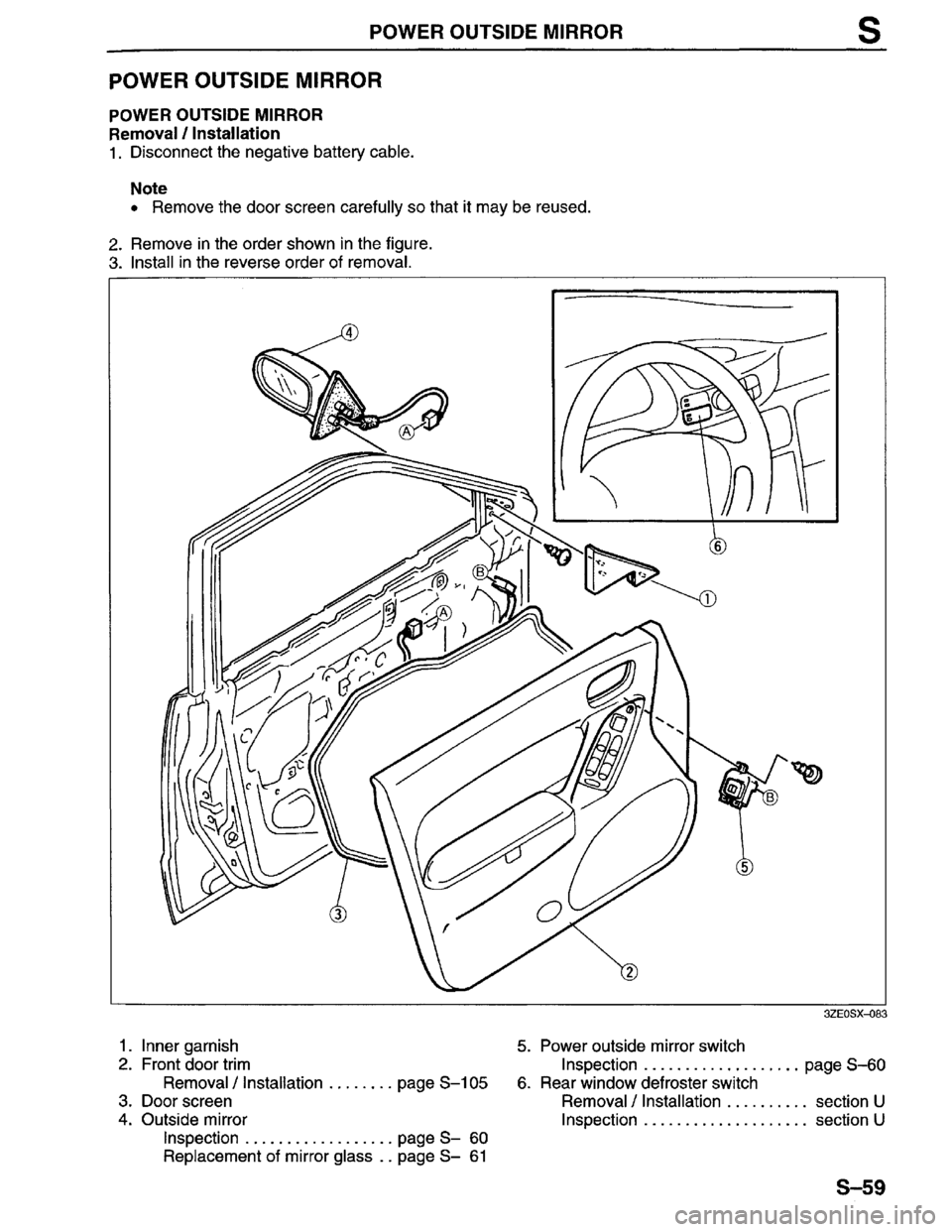 MAZDA MILLENIA 1996  Workshop Manual 