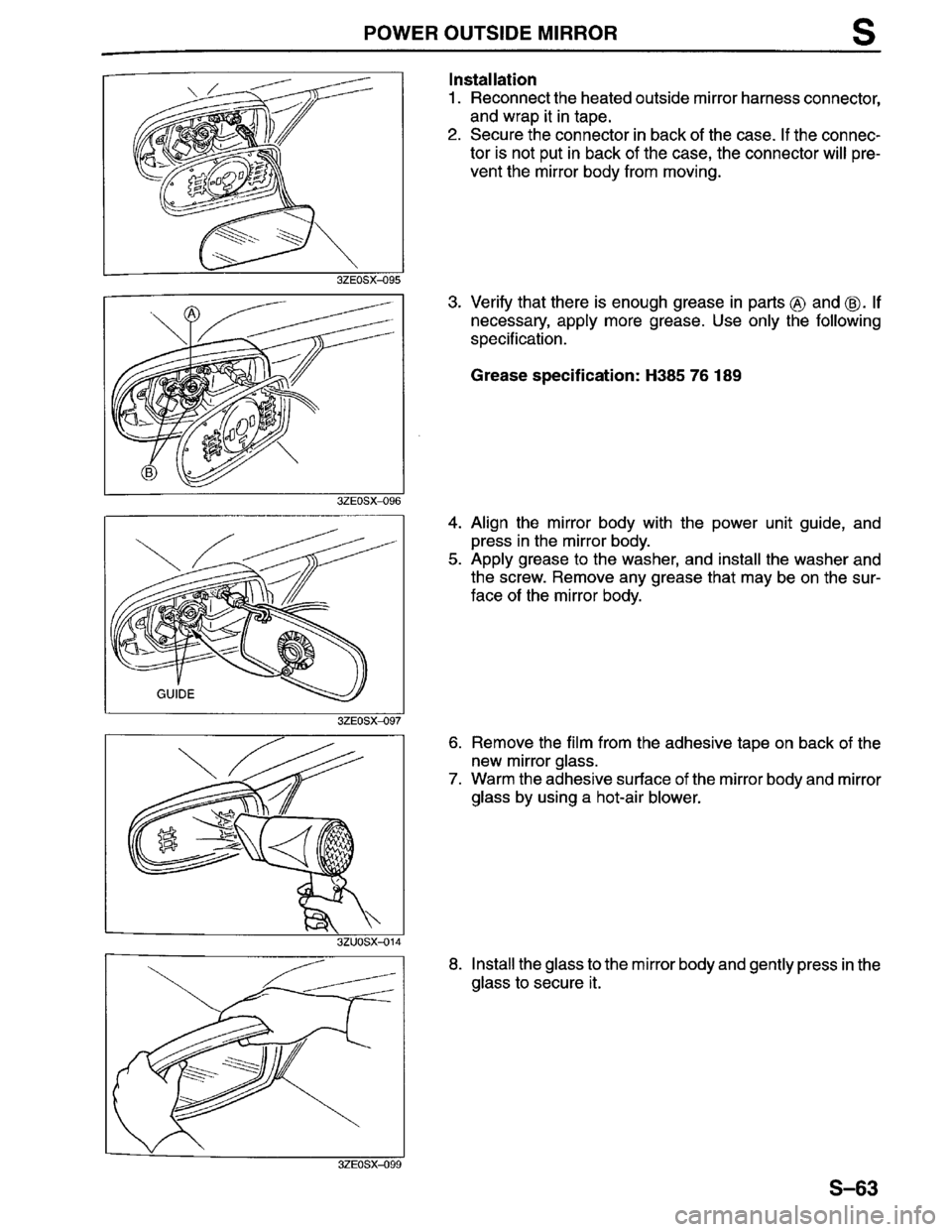 MAZDA MILLENIA 1996  Workshop Manual 