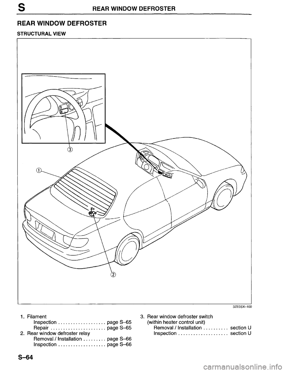 MAZDA MILLENIA 1996  Workshop Manual 