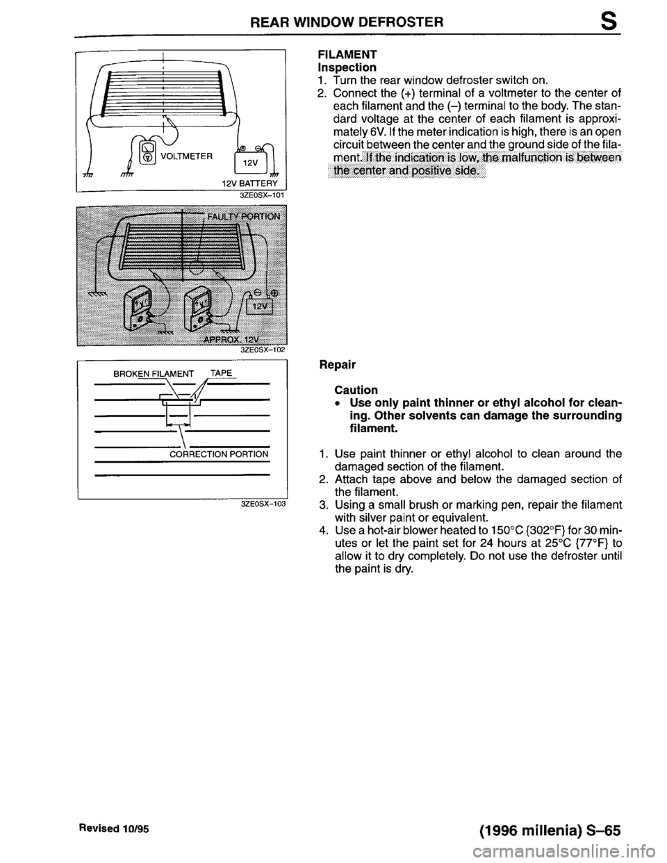 MAZDA MILLENIA 1996  Workshop Manual 