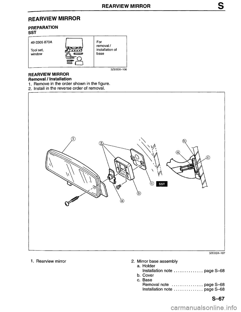 MAZDA MILLENIA 1996  Workshop Manual 