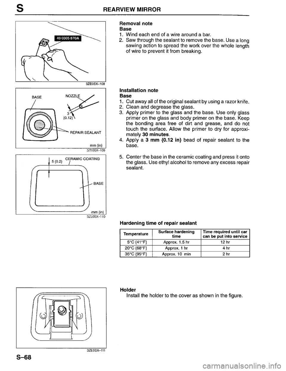 MAZDA MILLENIA 1996  Workshop Manual 