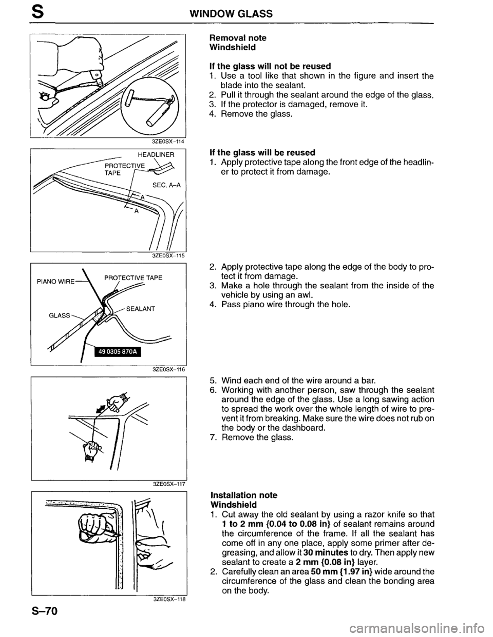 MAZDA MILLENIA 1996  Workshop Manual 
