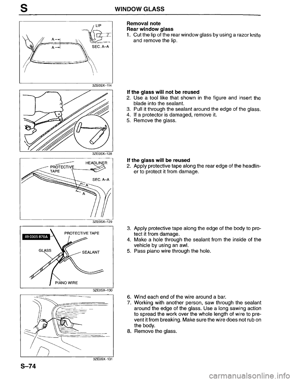 MAZDA MILLENIA 1996  Workshop Manual 