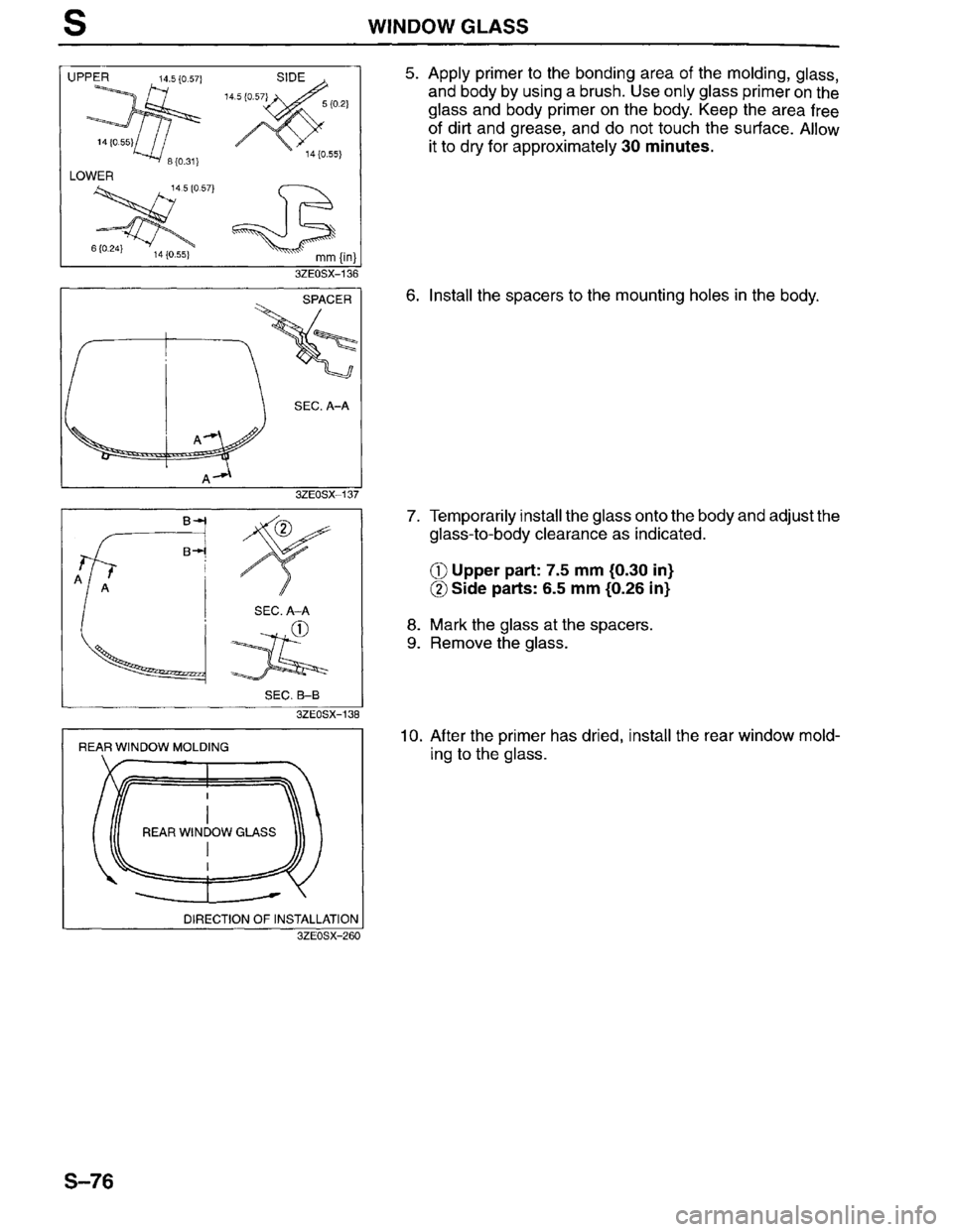 MAZDA MILLENIA 1996  Workshop Manual 