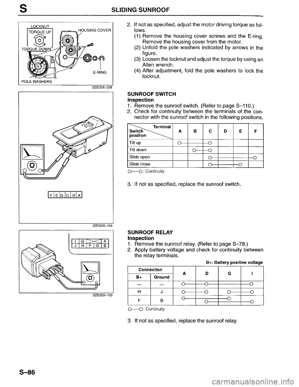MAZDA MILLENIA 1996  Workshop Manual 