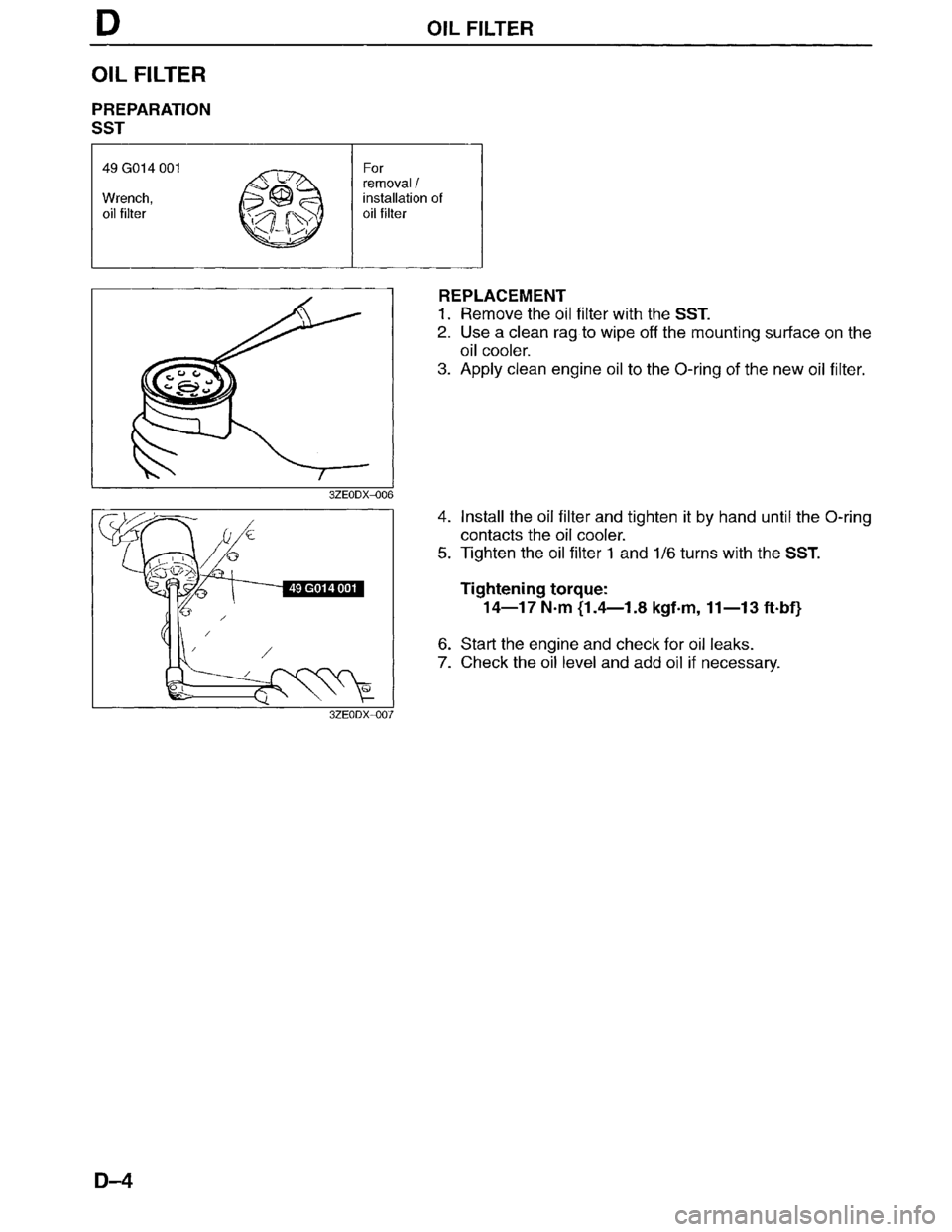 MAZDA MILLENIA 1996  Workshop Manual 