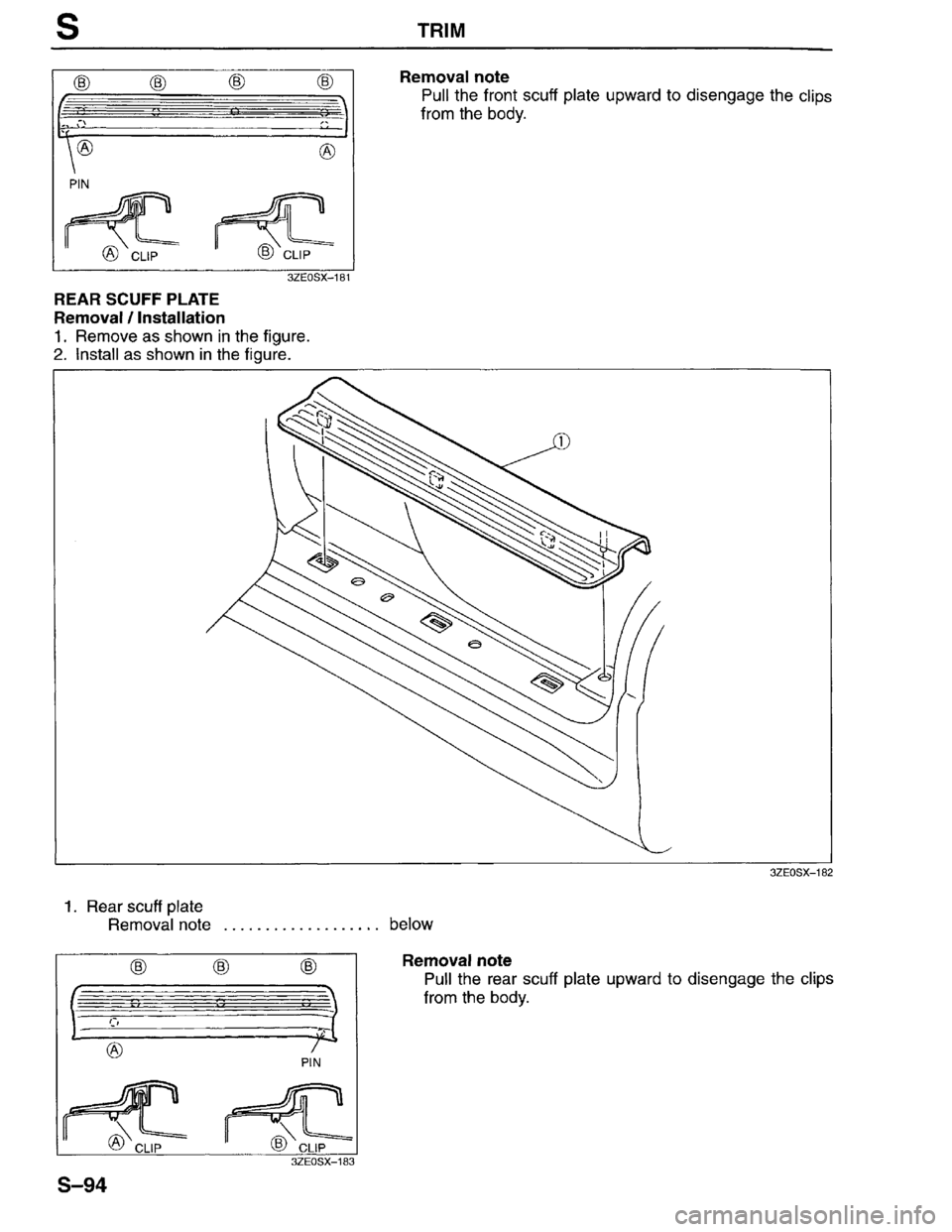 MAZDA MILLENIA 1996  Workshop Manual 