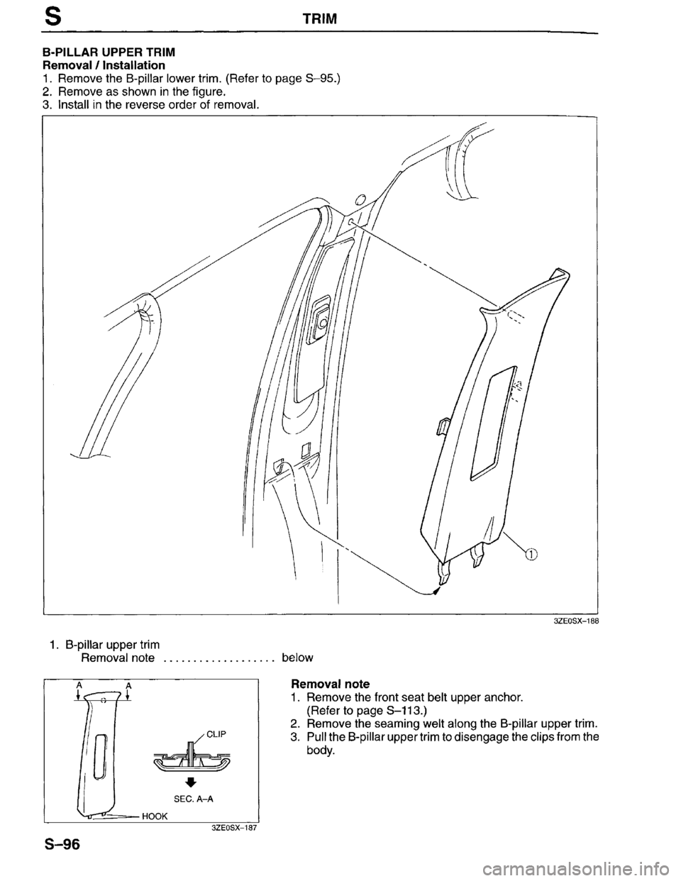 MAZDA MILLENIA 1996  Workshop Manual 