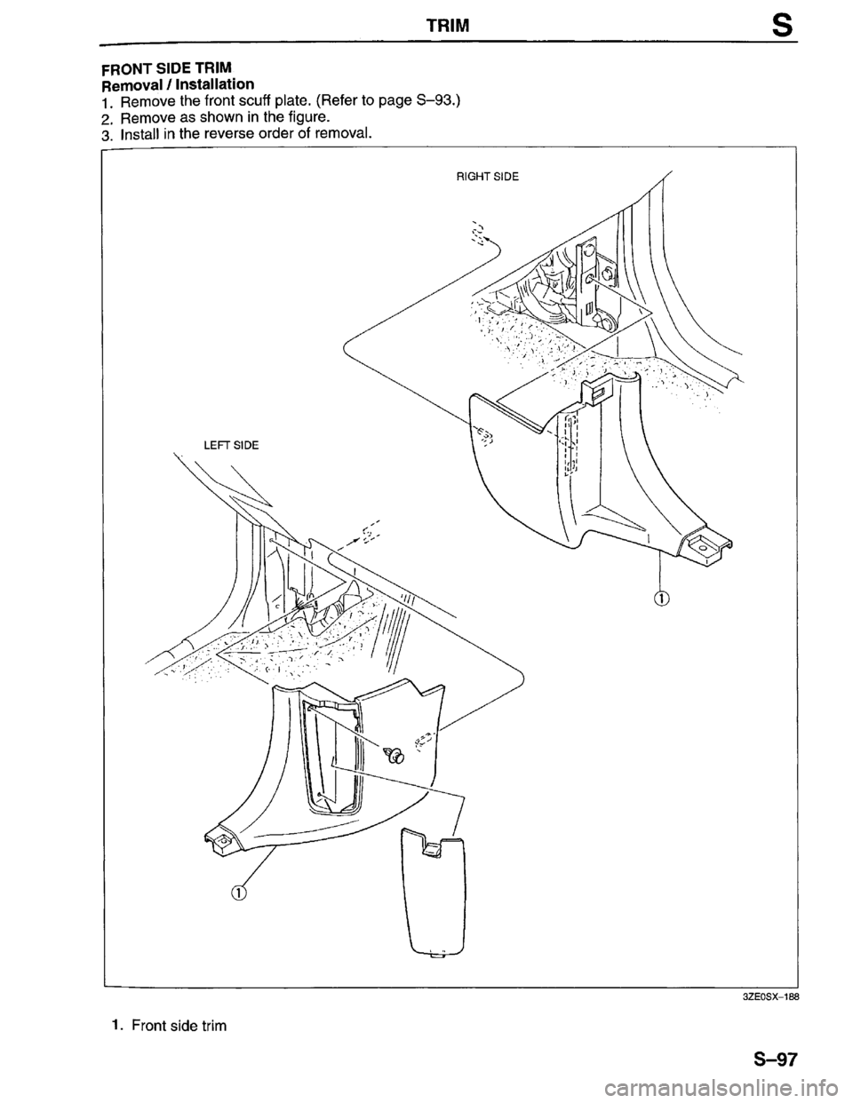 MAZDA MILLENIA 1996  Workshop Manual 