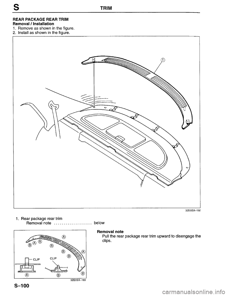 MAZDA MILLENIA 1996  Workshop Manual 