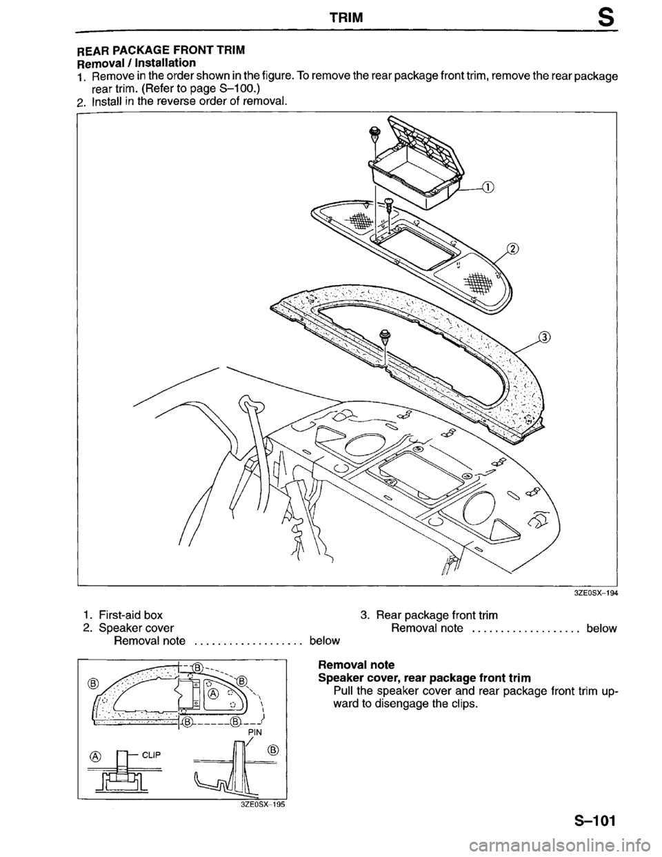 MAZDA MILLENIA 1996  Workshop Manual 