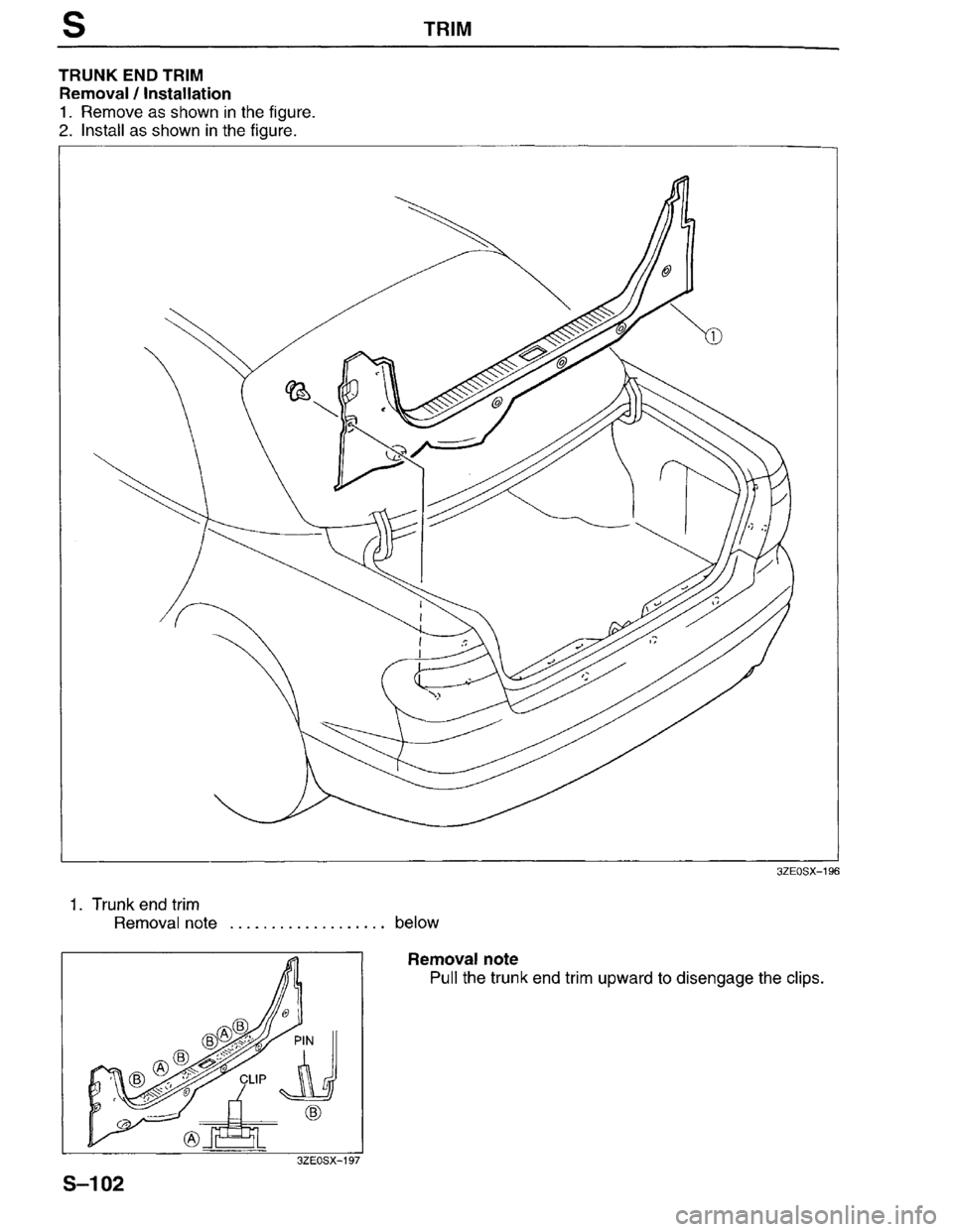 MAZDA MILLENIA 1996  Workshop Manual 