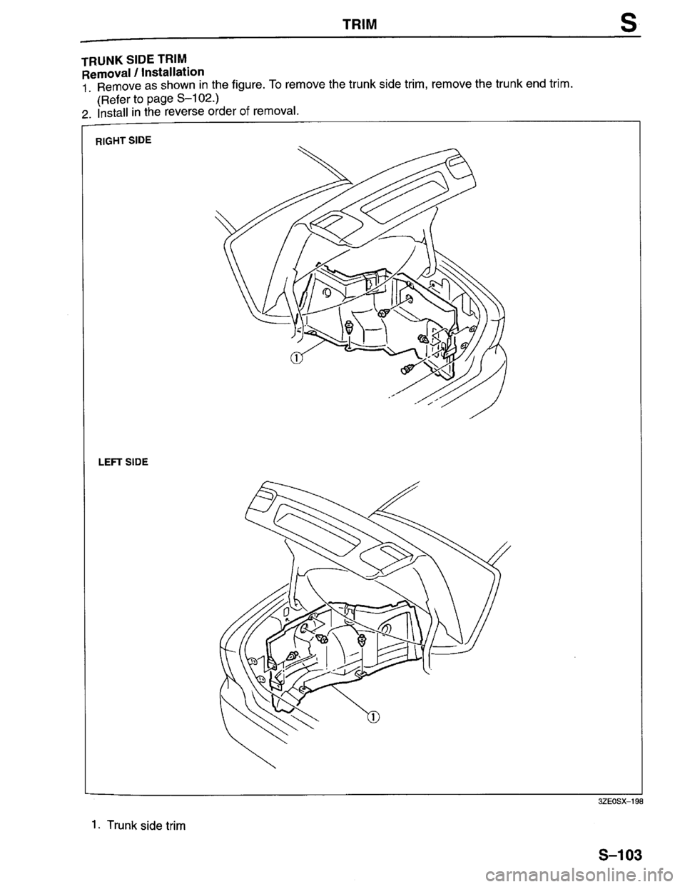 MAZDA MILLENIA 1996  Workshop Manual 