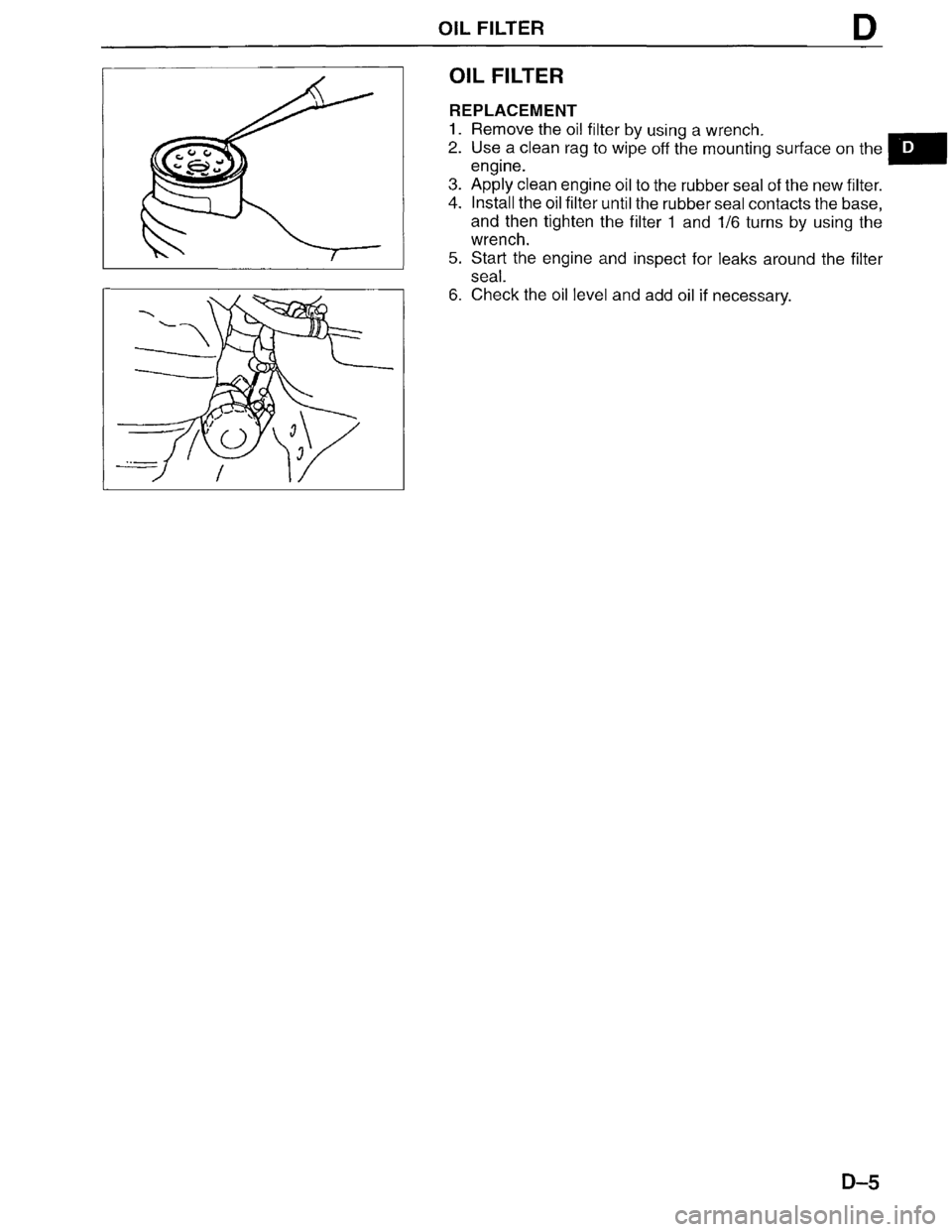 MAZDA MPV 1996  Workshop Manual 