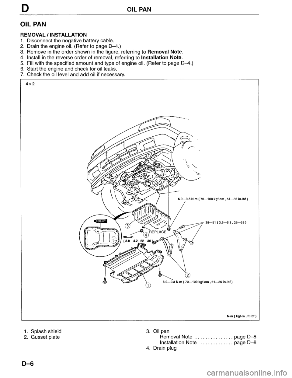 MAZDA MPV 1996  Workshop Manual 