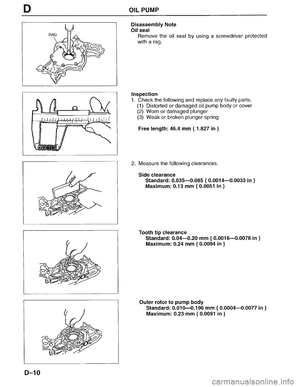 MAZDA MPV 1996  Workshop Manual 