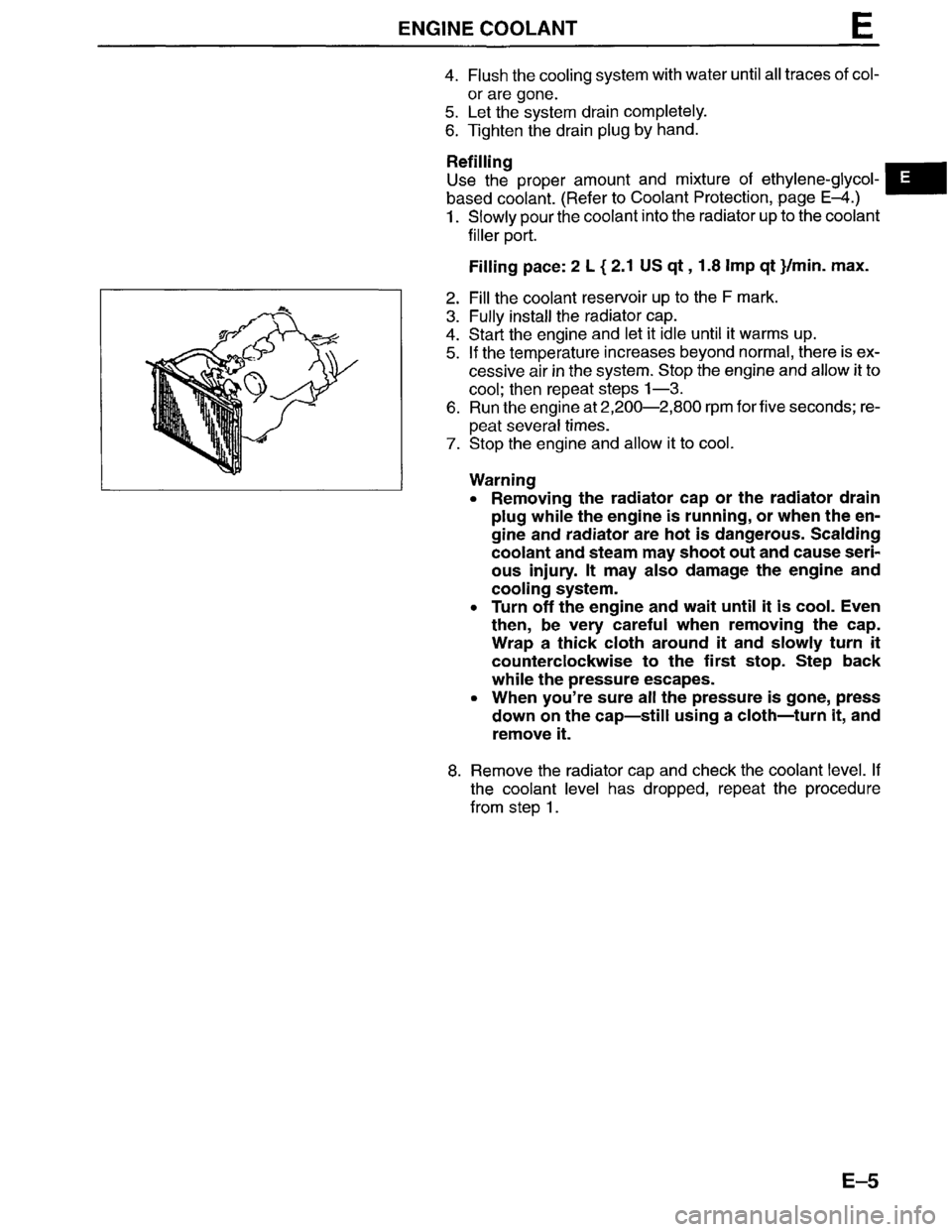 MAZDA MPV 1996  Workshop Manual 