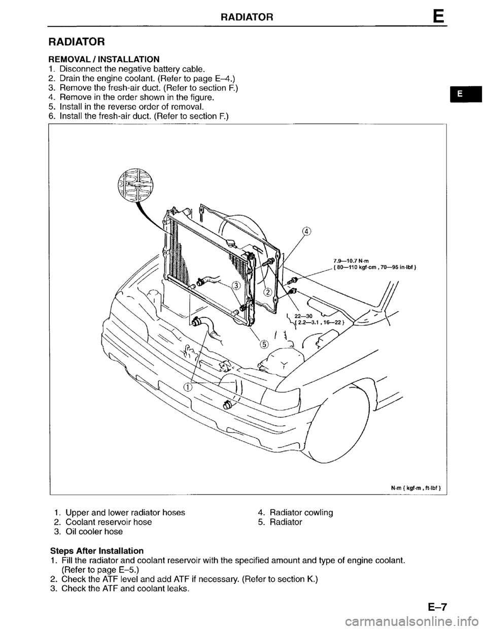 MAZDA MPV 1996  Workshop Manual 