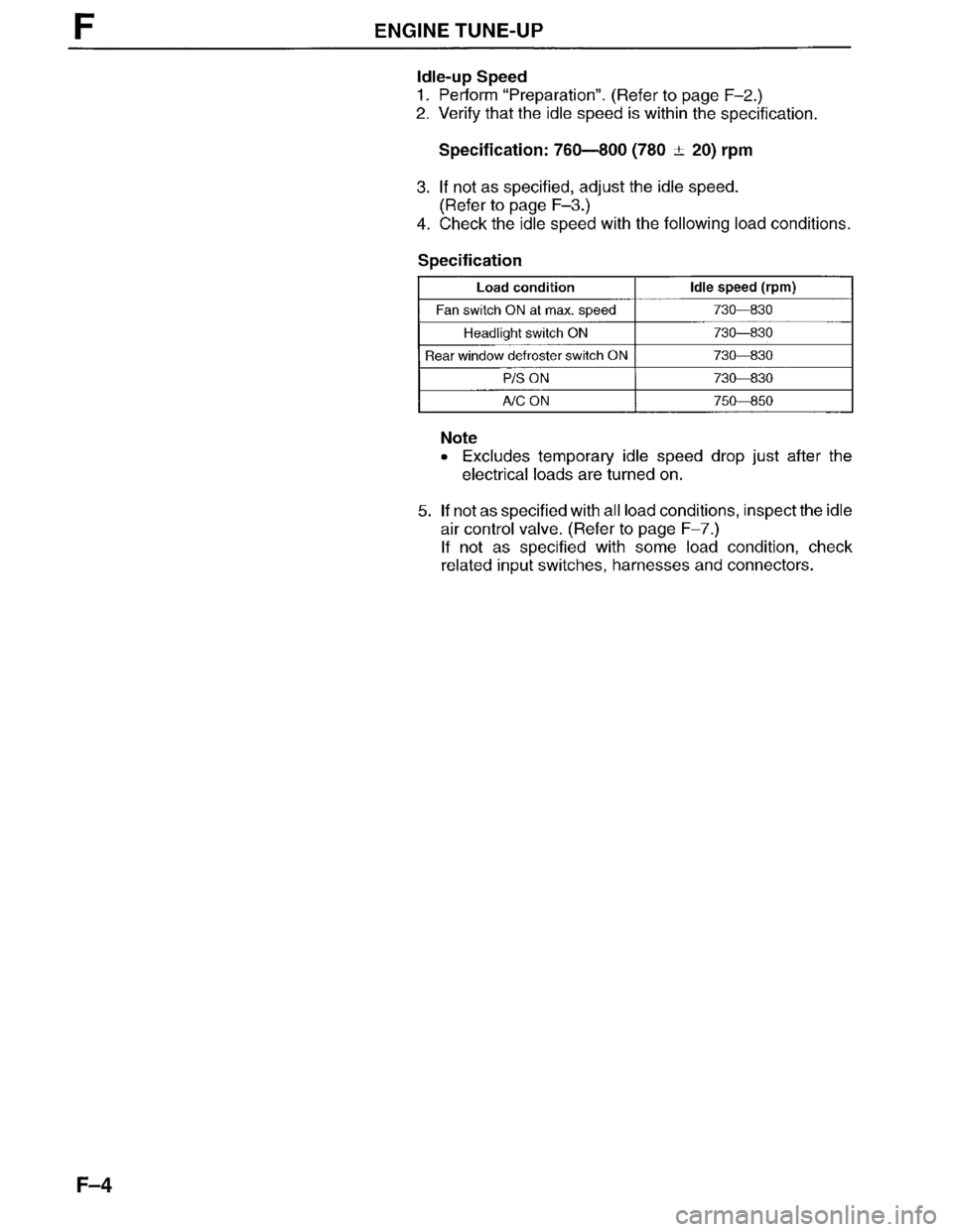 MAZDA MPV 1996  Workshop Manual 