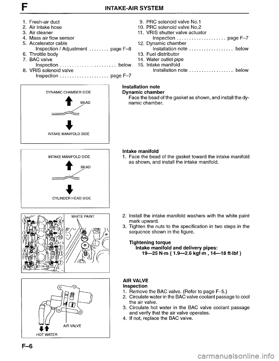 MAZDA MPV 1996  Workshop Manual 
