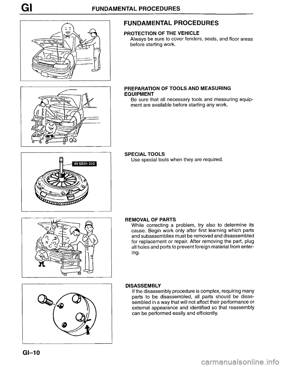 MAZDA MPV 1996  Workshop Manual 