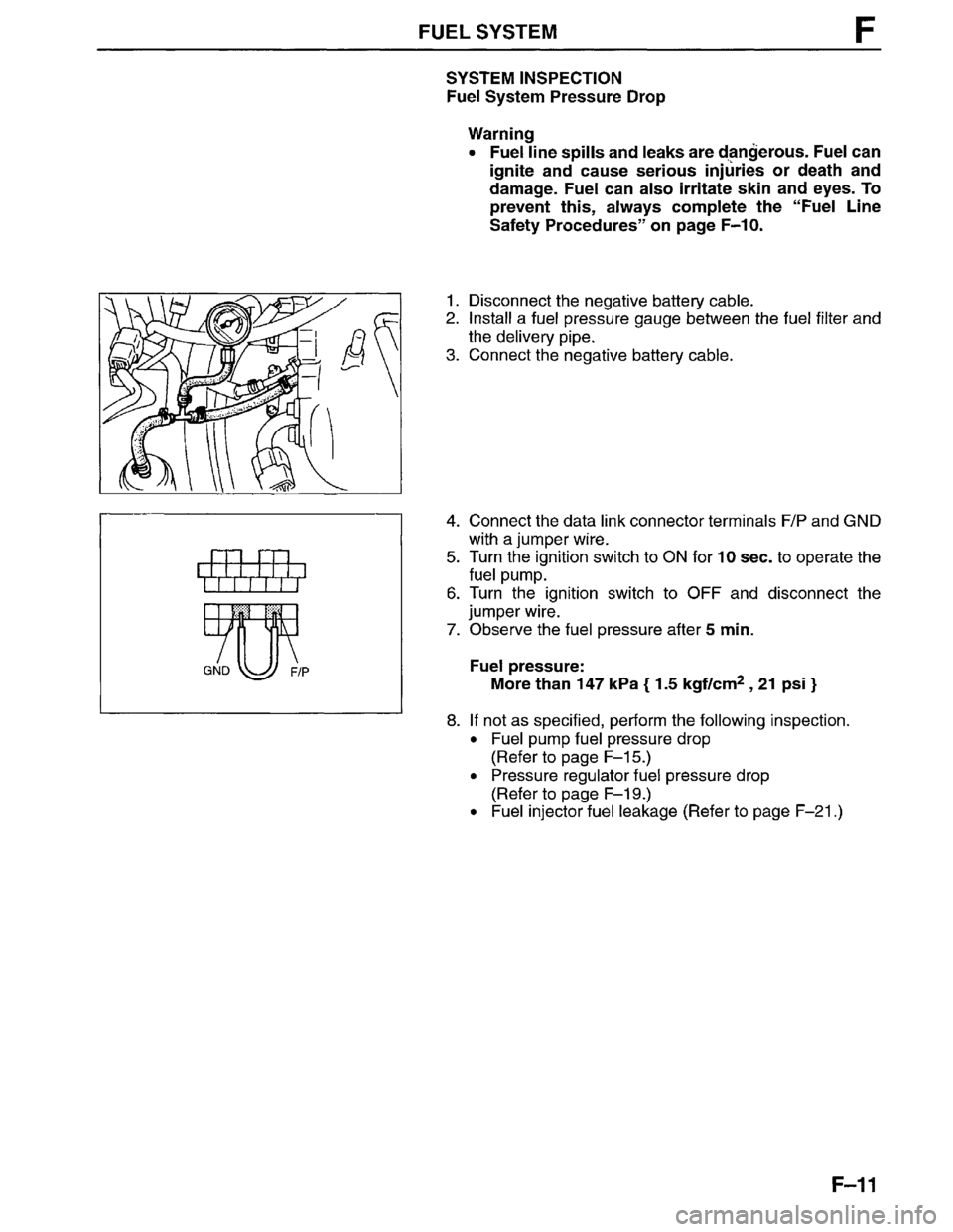 MAZDA MPV 1996  Workshop Manual 