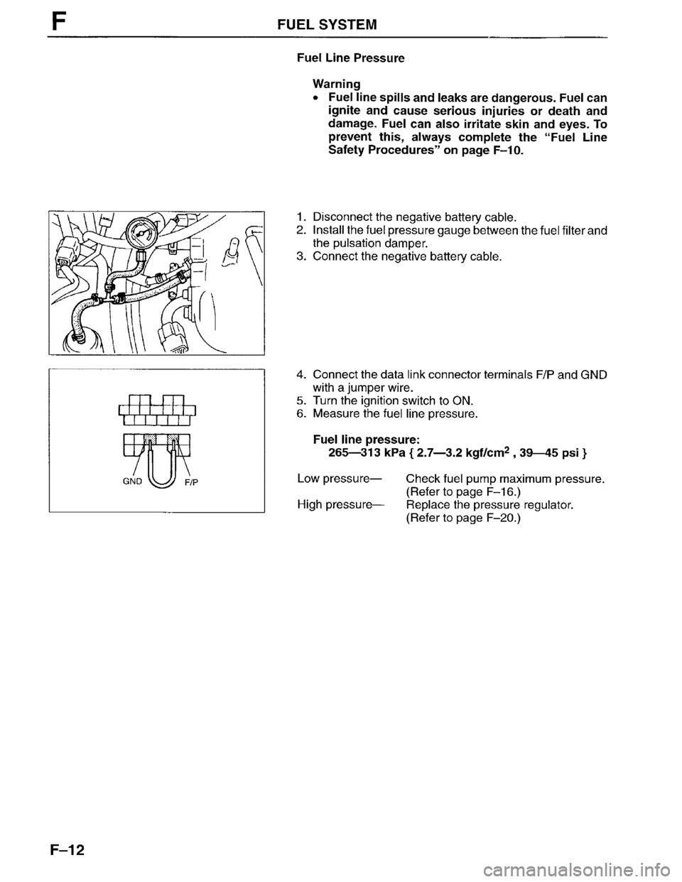 MAZDA MPV 1996  Workshop Manual 