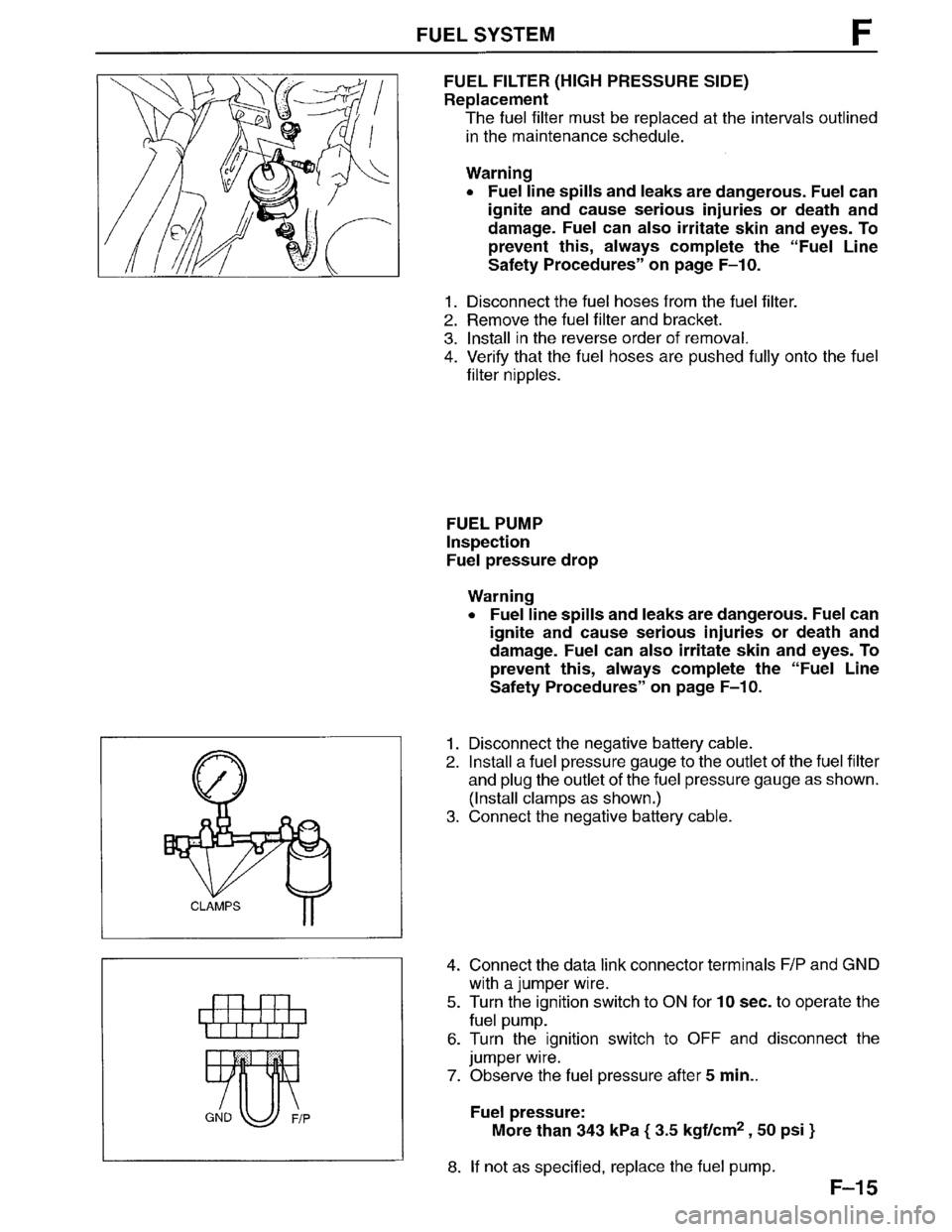 MAZDA MPV 1996  Workshop Manual 